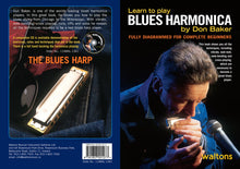Load image into Gallery viewer, Learn to Play the Blues Harmonica Book by Don Baker

